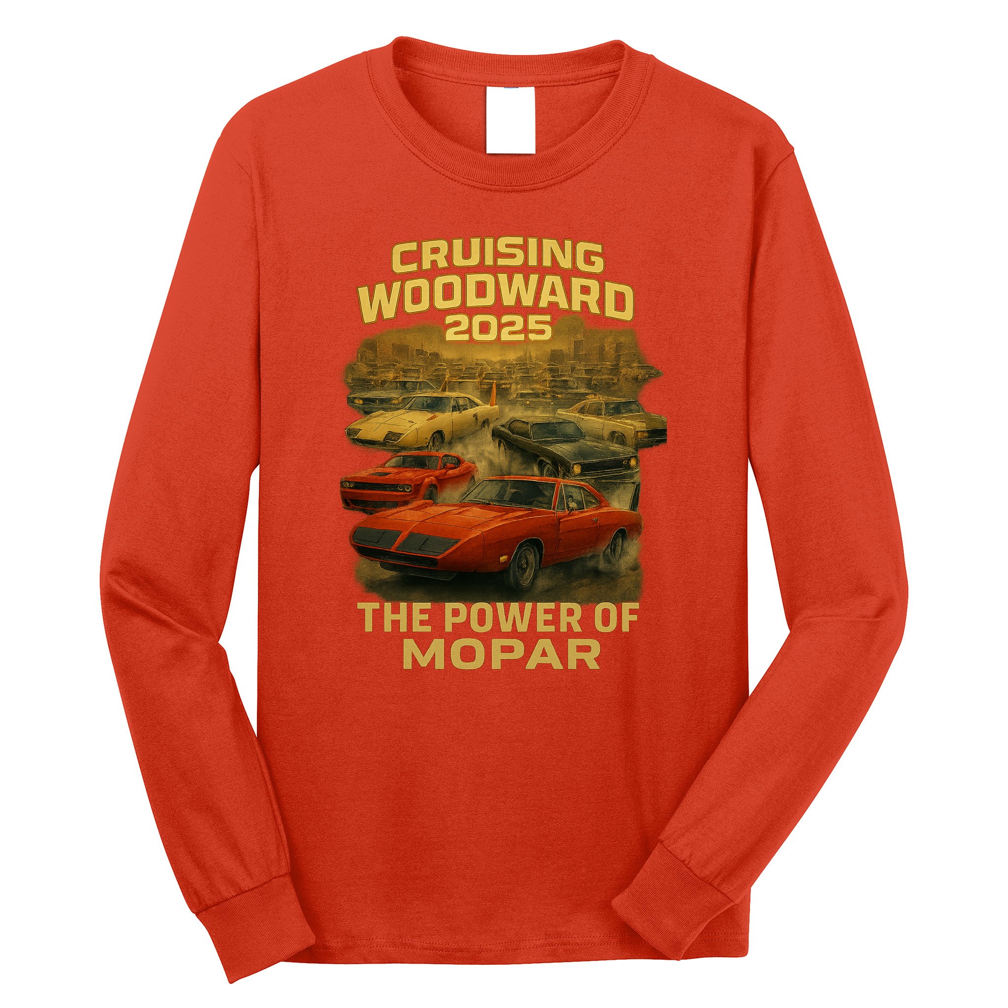 The Power Of Mopar 2025 Woodward Car Cruise Long Sleeve Shirt