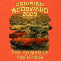 The Power Of Mopar 2025 Woodward Car Cruise V-Neck T-Shirt