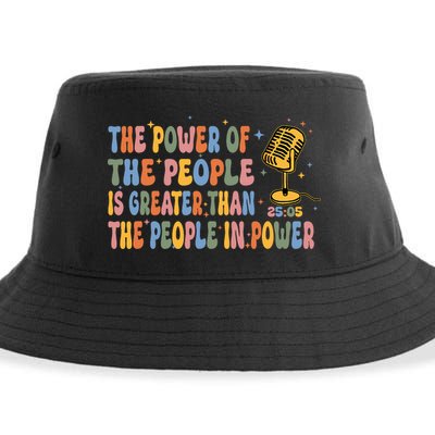 The People Of Power Is Greater Than The People In Power Sustainable Bucket Hat