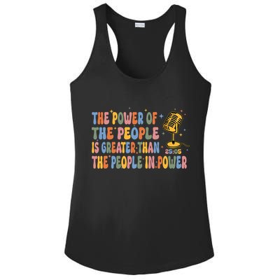 The People Of Power Is Greater Than The People In Power Ladies PosiCharge Competitor Racerback Tank