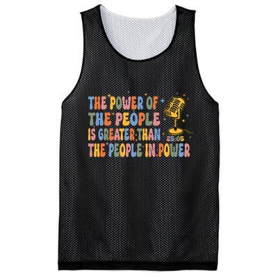 The People Of Power Is Greater Than The People In Power Mesh Reversible Basketball Jersey Tank