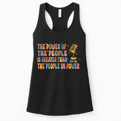 The People Of Power Is Greater Than The People In Power Womens Tank Top