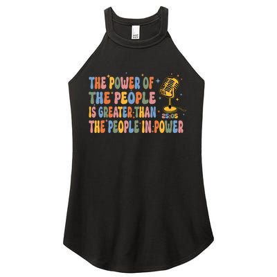 The People Of Power Is Greater Than The People In Power Women's Perfect Tri Rocker Tank