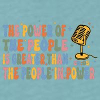The People Of Power Is Greater Than The People In Power Sueded Cloud Jersey T-Shirt