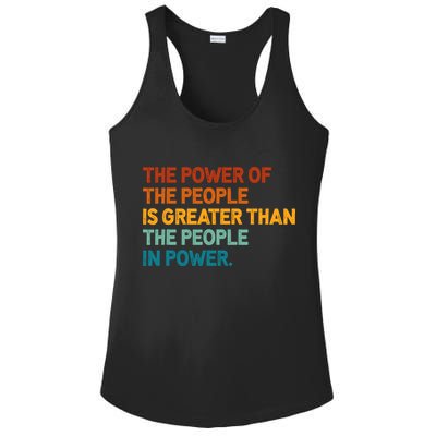 The People Of Power Is Greater Than The People In Power Ladies PosiCharge Competitor Racerback Tank