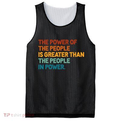 The People Of Power Is Greater Than The People In Power Mesh Reversible Basketball Jersey Tank