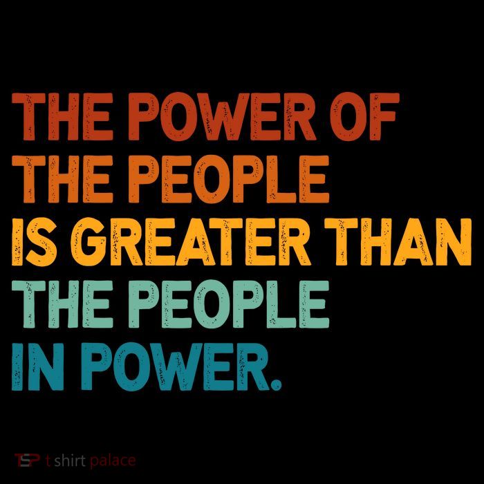 The People Of Power Is Greater Than The People In Power Youth Performance Sprint T-Shirt