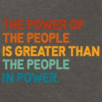 The People Of Power Is Greater Than The People In Power Cotton Canvas Backpack
