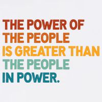 The People Of Power Is Greater Than The People In Power Garment-Dyed Sweatshirt
