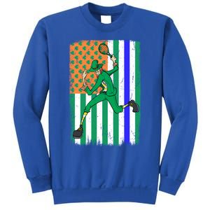 Tennis Police Officer Cop Irish Usa Flag St Patrick's Day Gift Sweatshirt