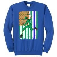 Tennis Police Officer Cop Irish Usa Flag St Patrick's Day Gift Sweatshirt