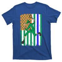 Tennis Police Officer Cop Irish Usa Flag St Patrick's Day Gift T-Shirt