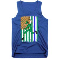 Tennis Police Officer Cop Irish Usa Flag St Patrick's Day Gift Tank Top