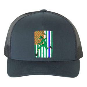 Tennis Police Officer Cop Irish Usa Flag St Patrick's Day Gift Yupoong Adult 5-Panel Trucker Hat