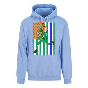 Tennis Police Officer Cop Irish Usa Flag St Patrick's Day Gift Unisex Surf Hoodie