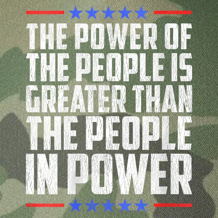  The Power Of The People Is Greater Than The People In Power V-Neck Legacy Tie Dye Trucker Hat
