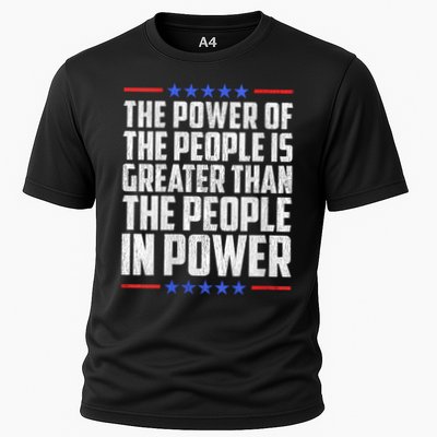  The Power Of The People Is Greater Than The People In Power V-Neck Performance Shirt