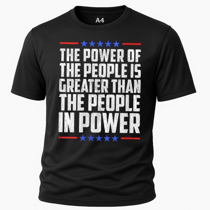  The Power Of The People Is Greater Than The People In Power V-Neck Performance Shirt