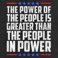  The Power Of The People Is Greater Than The People In Power V-Neck Adult Drive Performance Visor