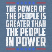  The Power Of The People Is Greater Than The People In Power V-Neck Garment-Dyed Sweatshirt