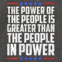  The Power Of The People Is Greater Than The People In Power V-Neck Vector Backpack