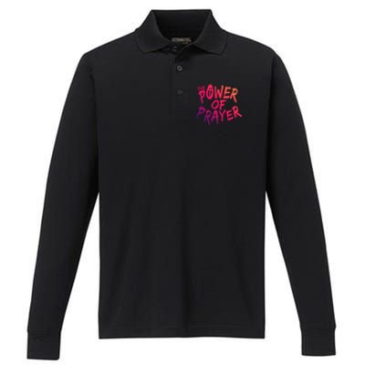 The Power Of Prayer Gift National Day Of Prayer Event Gift Meaningful Gift Performance Long Sleeve Polo