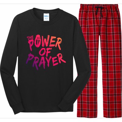 The Power Of Prayer Gift National Day Of Prayer Event Gift Meaningful Gift Long Sleeve Pajama Set