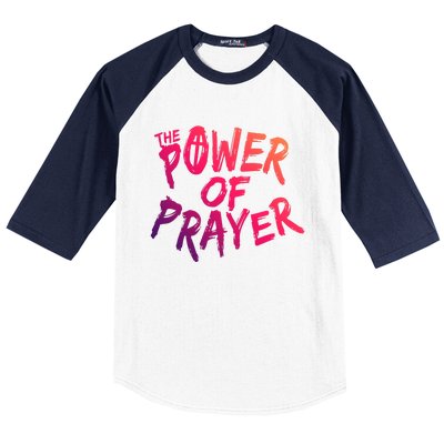 The Power Of Prayer Gift National Day Of Prayer Event Gift Meaningful Gift Baseball Sleeve Shirt