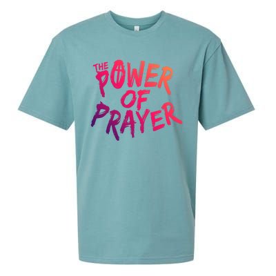 The Power Of Prayer Gift National Day Of Prayer Event Gift Meaningful Gift Sueded Cloud Jersey T-Shirt