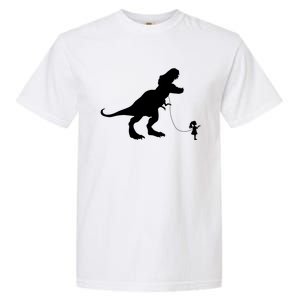 TREX PET ON A LEASH GIRL Garment-Dyed Heavyweight T-Shirt