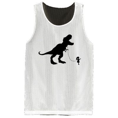 TREX PET ON A LEASH GIRL Mesh Reversible Basketball Jersey Tank