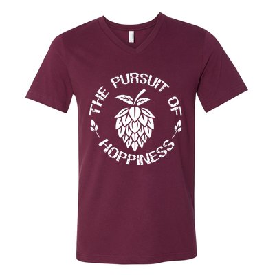 The Pursuit Of Hoppiness V-Neck T-Shirt