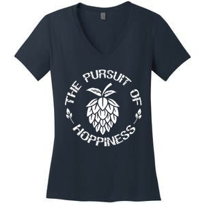 The Pursuit Of Hoppiness Women's V-Neck T-Shirt