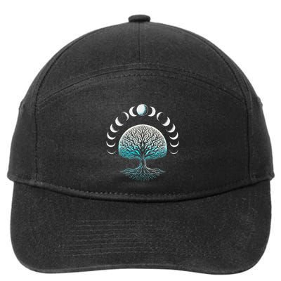 Tree Phases Of The Moon 7-Panel Snapback Hat