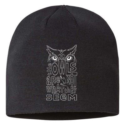 Twin Peaks Owls Are Not What They Seem Graphic Sustainable Beanie