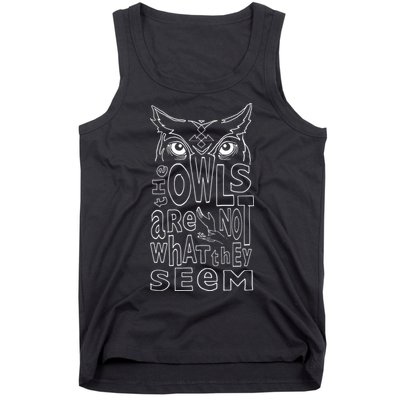 Twin Peaks Owls Are Not What They Seem Graphic Tank Top