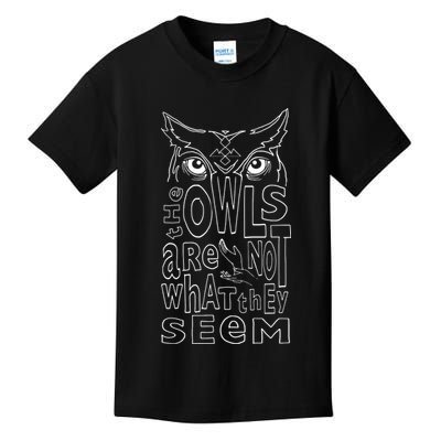Twin Peaks Owls Are Not What They Seem Graphic Kids T-Shirt