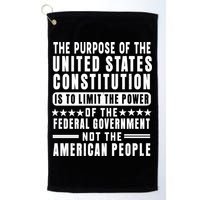 The Purpose Of The United States Constitution Is To Limit Gift Golf Towel
