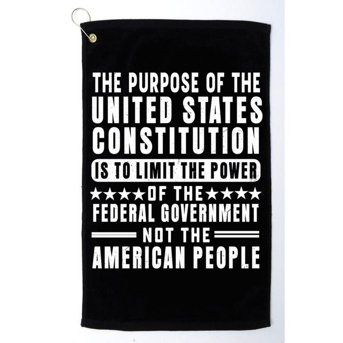 The Purpose Of The United States Constitution Is To Limit Gift Golf Towel