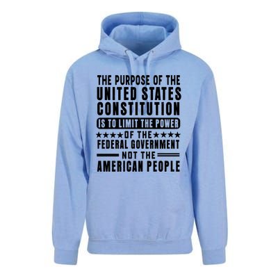 The Purpose Of The United States Constitution Is To Limit Gift Unisex Surf Hoodie