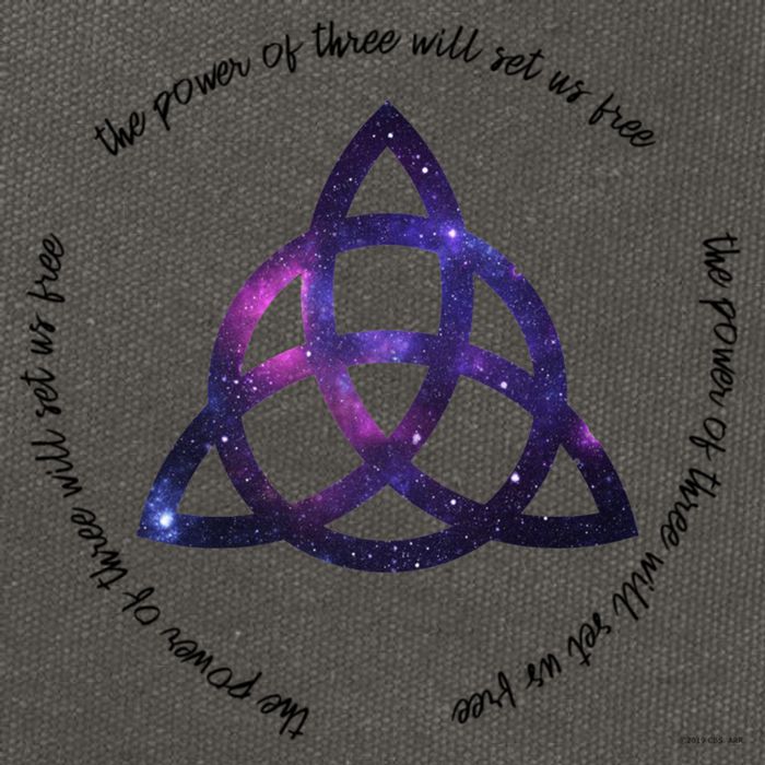 The Power Of Three Charmed Cotton Canvas Backpack