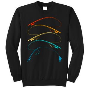 The parts of a fishing reel Funny Fisherman Humor Tall Sweatshirt