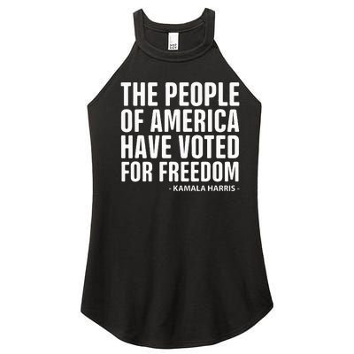 The People Of America Have Voted For Freedom Debate 2024 Women’s Perfect Tri Rocker Tank