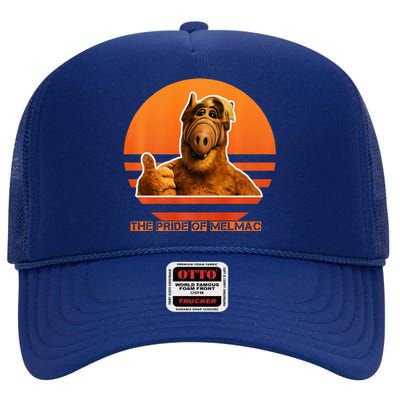 The Pride Of Melmac Alf Alien High Crown Mesh Back Trucker Hat