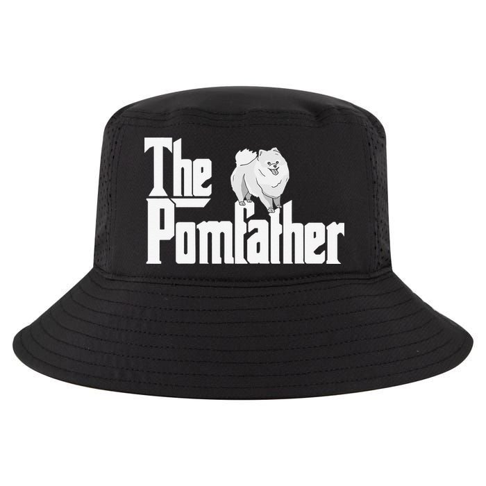 The Pomfather - Pom Father Funny Dog Dad Pomeranian Lover Cool Comfort Performance Bucket Hat
