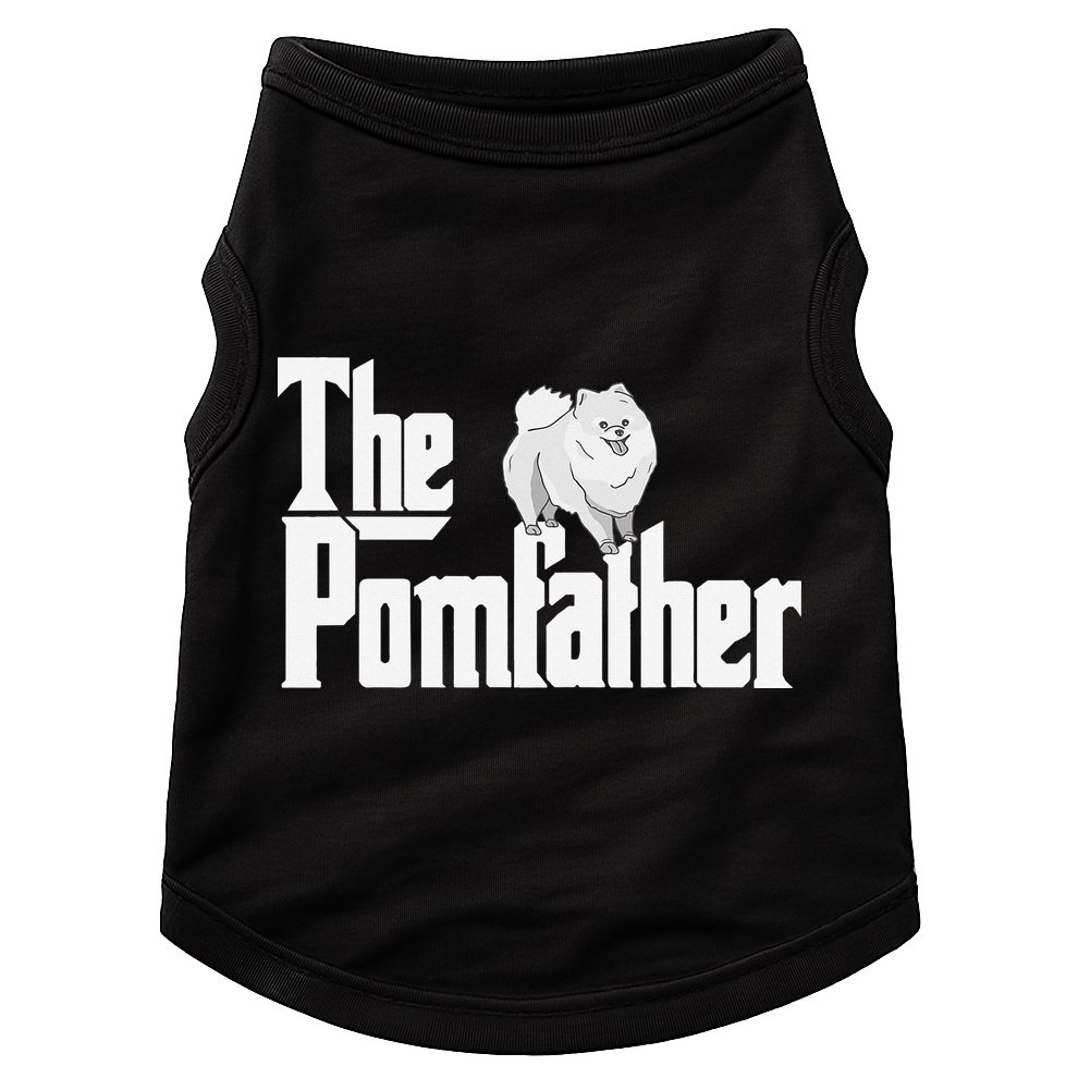 The Pomfather - Pom Father Funny Dog Dad Pomeranian Lover Doggie Tank