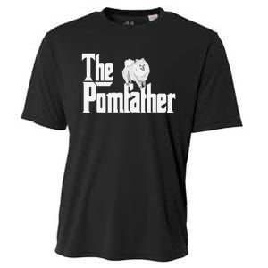 The Pomfather - Pom Father Funny Dog Dad Pomeranian Lover Cooling Performance Crew T-Shirt