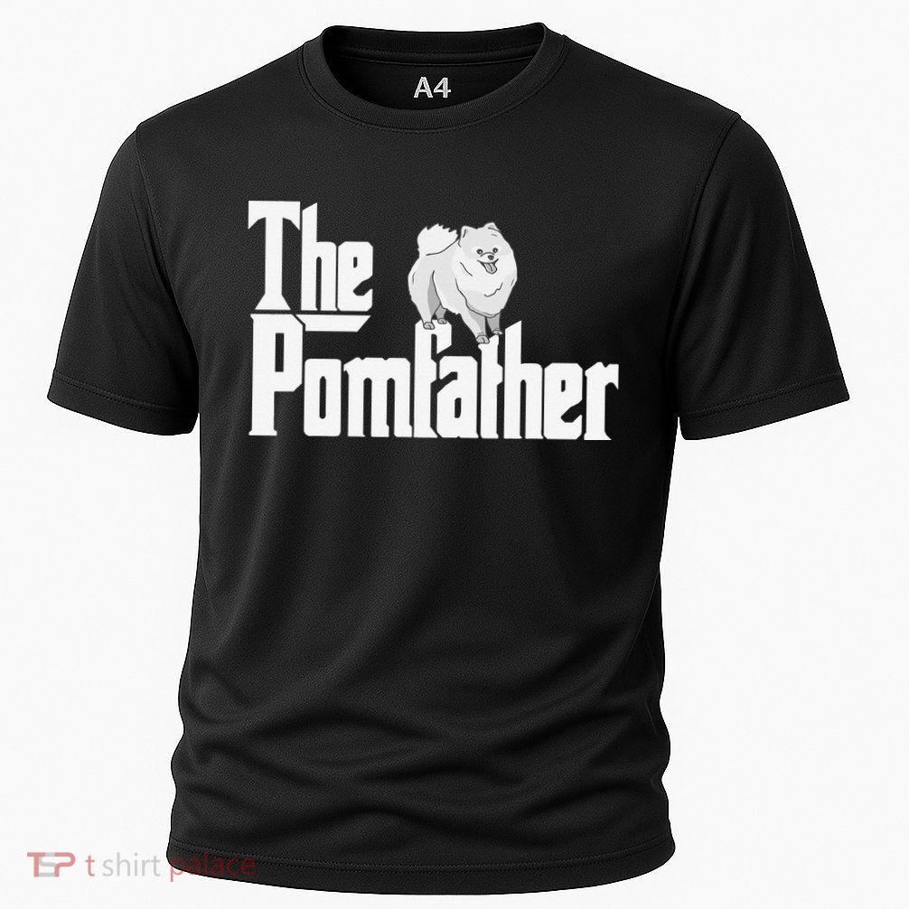 The Pomfather - Pom Father Funny Dog Dad Pomeranian Lover Performance Shirt