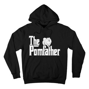 The Pomfather - Pom Father Funny Dog Dad Pomeranian Lover Hoodie