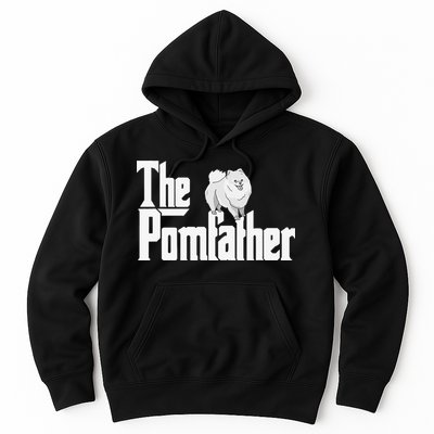 The Pomfather - Pom Father Funny Dog Dad Pomeranian Lover Hoodie